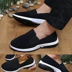 [엄지척]남자 552NGD33 슬립온 슈즈 남성 운동화 단화 털신발 검정