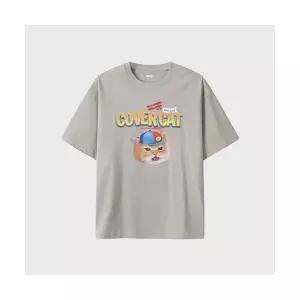 탑텐 TOPTEN 공용) 코튼 반팔T (마인드어데이 커버캣)_MSF2TS3008 MSF2TS3008 264753