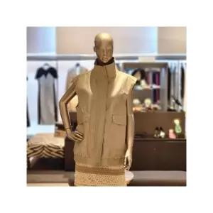 [하프클럽/알렉시스앤]  BF15NLVQ0010 밑단밴딩 집업 페이크레더 베스트