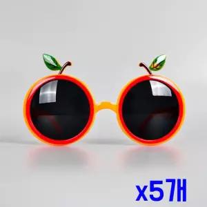 파티소품 이파리오렌지 파티안경 x5개 행사소품