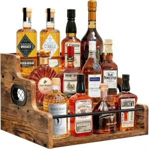 호모데 주류 병 진열대 3단계 커피 시럽 랙 정리함 카운터탑 와인 미니 바 캐비닛 위스키 알코올 음료를