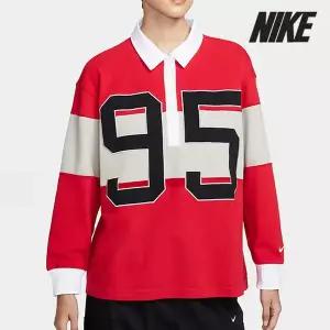 [하프클럽/나이키]나이키 여성용 티셔츠 /n4- HV4034-657 / 우먼스 스포츠웨어 긴팔 그래픽 폴로 탑