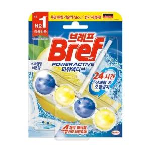 브레프 변기세정제 브레프파워액티브 레몬향 1입