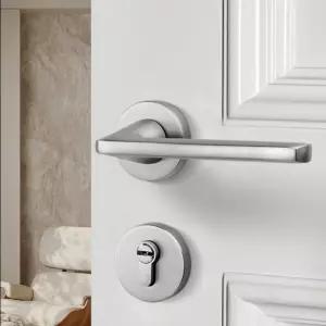 방문손잡이 문고리 안방도어락 도어 잠금장치 가정용 목재 욕실