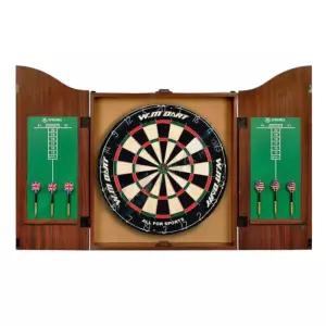 앤틱 다트판 18인치 케이스 보드게임 술집 다트 세트 기계 나무상자