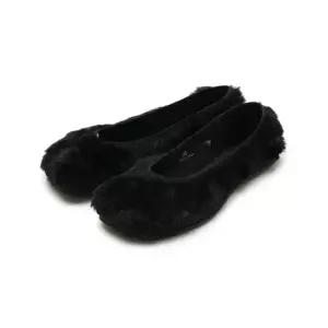 드로게리아 크리베리니 타비 클래식 메리 제인 나일론 테디 블랙 FTCL-BLX