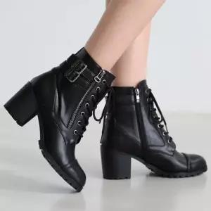 단골언니 투버클 지퍼 장식 워커힐(2color) 사이키