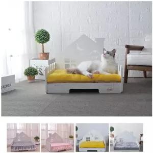 강아지 화이트침대 고양이인테리어가구 고양이쇼파 반려동물하우스
