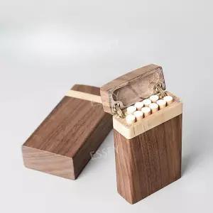 나무 휴대용 원목 담배케이스