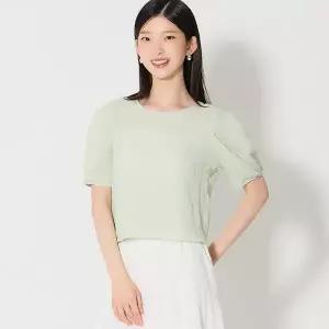 [오조크][오조크(OZOC)] 시어 서커 퍼프소매 블라우스 (택가격 59000원)