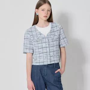 [오조크][오조크(OZOC)] 트위드 브이넥 자켓 (택가격 87000원)