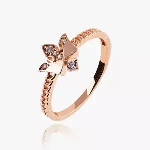 [엘렌쥬얼리]14K 18K 스텔라 크라운 왕관 큐빅 미스 링 금 반지