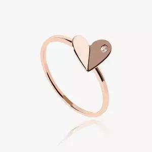 [엘렌쥬얼리]14K 18K 에끌라 하트 미스 링 금 반지