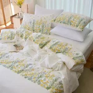 루디아홈베딩 프리지아 화이트광목 이불커버 화사한 분위기