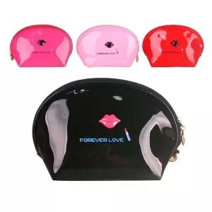 에나멜 737IEN25 러브립 반달 화장품 파우치