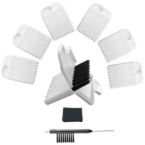 GN 왁스 가드 PN 20439700 리사운드 / 포낙 유니트론 벨트론 와이드엑스 히어링 보조 청소 브러쉬 도구 키트 휴대용 케이스-6팩용 필터