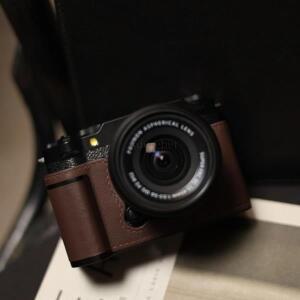 Fujifilm X-M5 카메라 가방 베이스용  가죽 하프 커버 보호 케이스
