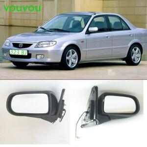 차체 부품 69-18Z Mazda 323 fly protege BJ 1998-2005 3 라인 수동 조정 용 도어 백미러