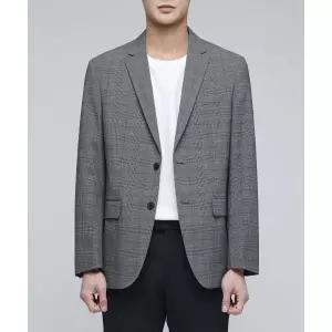 무신사스탠다드 글렌 체크 베이식 블레이저 미디엄 그레이