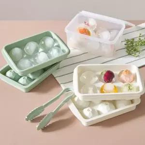 크리스탈 아이스볼 6구 3종 4P 세트 얼음트레이+얼음통+집게