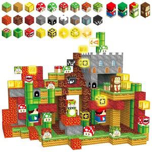 다오예시 200PCS 자석 블록 빌딩 장난감 1인치 라이트 업 용 남학생용 큐브 타일 3+ 3D 월드 STEM 감각 건설 제작