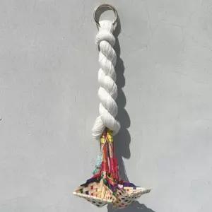 미니 라탄 복조리개 행운 대나무 액막이복조리