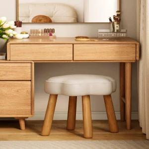 모양 의자 화장대 스툴 원목 리본 구름 가정용 디자인 메이크업 침실 뽀글이