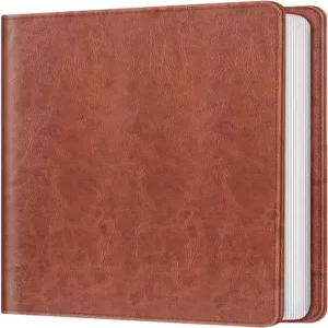 4x6 사진용 핀티 사진 앨범 - 112 포켓 가죽 커버 메모리 생일 가족 기념 휴가 (빈티지 브라운)