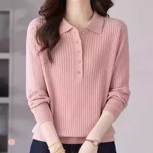 화세 골지골드플랫버튼니트_HB6SKN016C