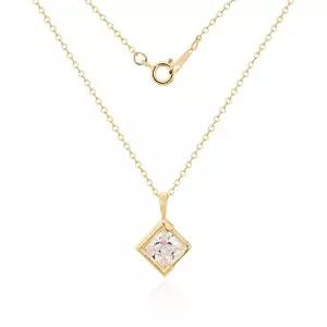 [모룬]14K 아틱 프레임컷 다이아 큐빅 체인 목걸이 MON41730