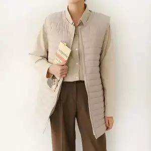 [하프클럽/나야홍]빅사이즈 602 도톰한4온스누빔조끼 DIRC249