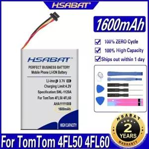 HSABAT AHA11111008 VFAD 1600mAh GPS 배터리  TomTom 4FL50 4FL60 Go 5000 GO 5100 6000 6100 PRO 트럭 52