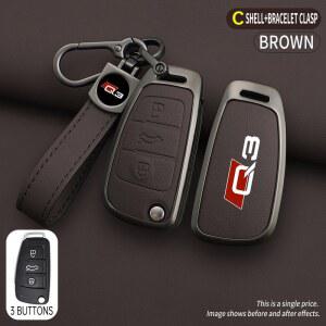 차키케이스 아연 합금 자동차 케이스 커버 보호대 거치대 아우디 Q3 8U F3 RSQ3 스포츠백 2013 2019 S라인 키체인 액세서리