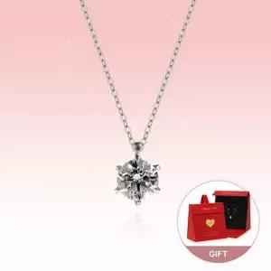 골드앤 14K 클래식 2캐럿 랩다이아몬드 목걸이