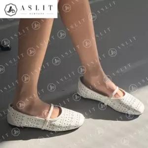 [애슬릿] 여성 플랫 슈즈 레이스업 스퀘어토 봄 발편한 단화