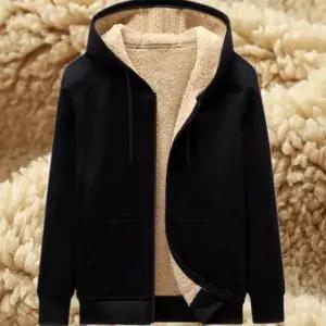 남자 여자 커플 오버핏 양털 겨울 후드집업_3