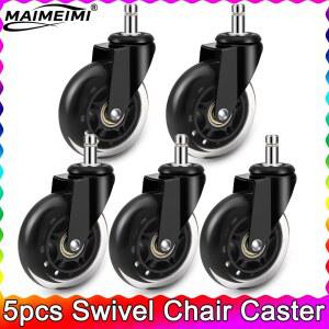 차량접이식침대 5PCS 회전 캐스터 바퀴 사무실 의자 캐스터 바퀴 인치 교체 60KG 소프트 롤러 블레이드 스타일 캐스터 하드웨어