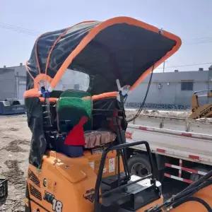 포크레인 접이식 커버 지붕 햇빛 삼단 90cm 파라솔 굴삭기 미니