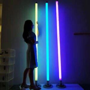 폴봉 2m LED 회전 댄스스포츠 화이트 1 형광 무대 스테이치 실내 라이트 대용량