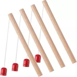 유치원 미취학 여아를 위한 나무 자석 낚싯대용 Sumind 4피스 낚싯대