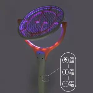 모기채 전기모기채 회전형 충전식 SS 1개 여름용 모기채