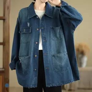 화세 데미지루즈핏데님자켓_HB6SJK001C