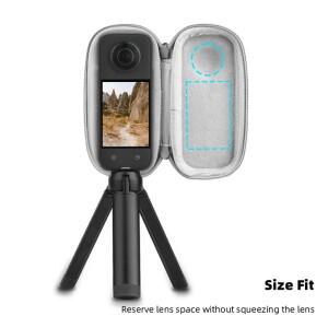 ta360 호환 X3 미니 쉘 박스 호환  하드 운반 케이스 360 X2 액션 카메라 악세사리 PU 보호 여행호환  가방