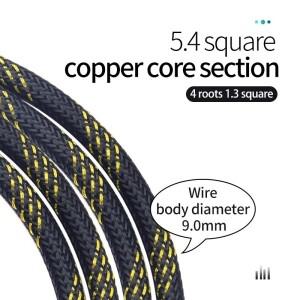 스피커 케이블 L-4S8F 1쌍 무산소 구리 앰프 4N OFC 바나나 플러그 TV CD 플레이어용