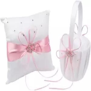 교활한 올빼미 2 하트 라인스톤 보리/블루 레드 퍼플 블랙 트리밍 버랩 핑크 플라워 또는 샴페인 새틴 웨딩