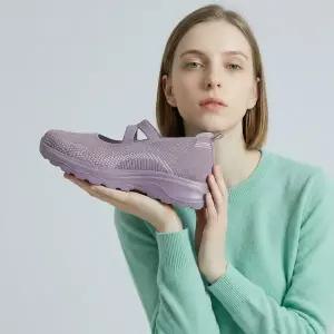 [멜팅브라운]여성 니트 스니커즈 슬립온 단화