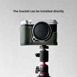 후지필름 호환 X-M5 카메라 보호 케이스 가방 xm5 인조 가죽 베이스 쉘