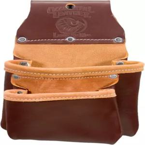 옥시덴탈 가죽 컴팩트 유틸리티 백 - 포켓 2개 유연한 사용을 위한 미니멀리스트 디자인 미국산