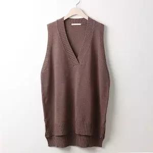 [나야홍]빅사이즈 602 브이베이직니트조끼 DRMW120_P417681723