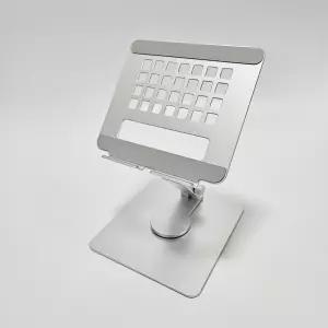 자루소품집 테블릿 스탠드 태블릿 노트북 아이패드 탭 갤럭시패드 핸드폰 받침대 거치대 각도조절 높이조절 360도회전 탁상 독서 음악감상 접이식 알루미늄 미끄럼방지(SP-MSAL)